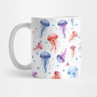 Colorful Jellyfish Pattern Mug